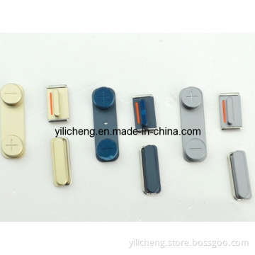 Complete Side Key Set 3 in 1 Gold Lock Button Power Key Switch on/off+Mute Switch Button+Volume Key for iPhone 5s
